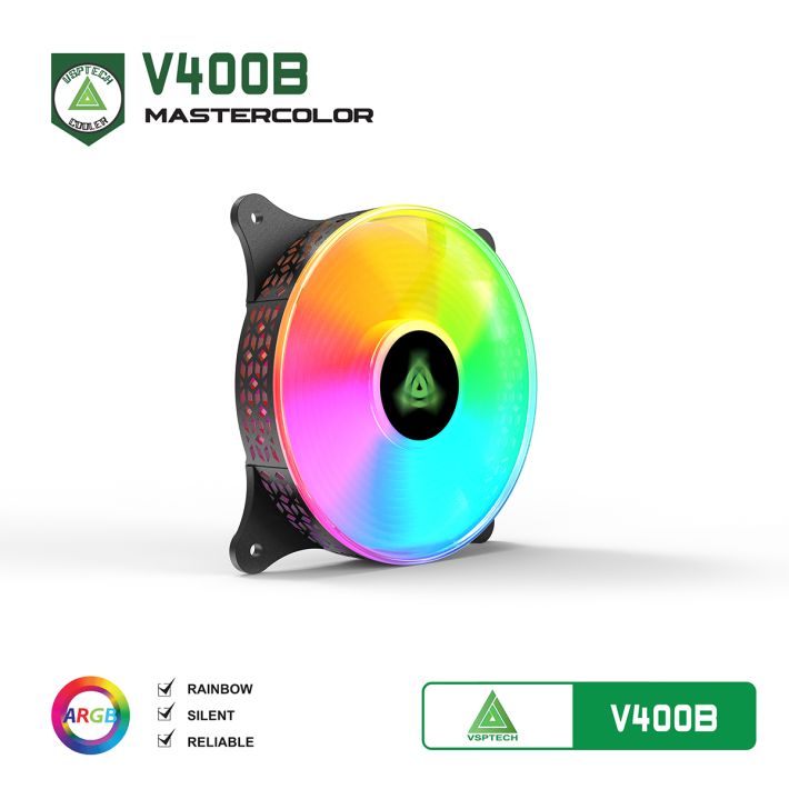 Quạt tản nhiệt VSPTECH LED RGB V400B