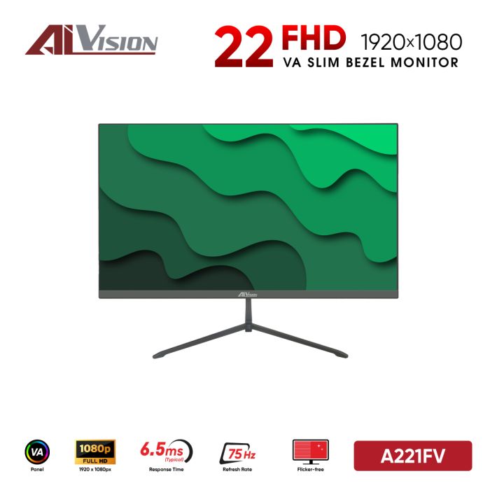 Màn Hình AiVision A221FV 22Inch (FHD/VA/75Hz/6.5ms) - Đen