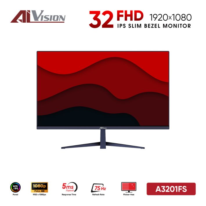 Màn hình máy tính văn phòng AiVision A3201FS (31.5inch / ADS-IPS / FHD / 75hz / 5ms) - Đen
