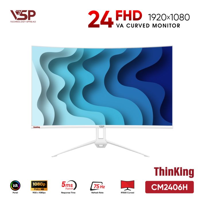 Màn hình LED cong 24inch VL24(CM2406H) Full HD - Trắng
