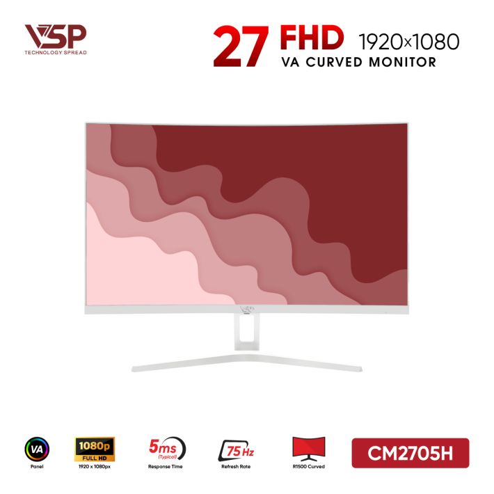 Màn hình cong VSP Thinking 27inch - CM2705H - Trắng
