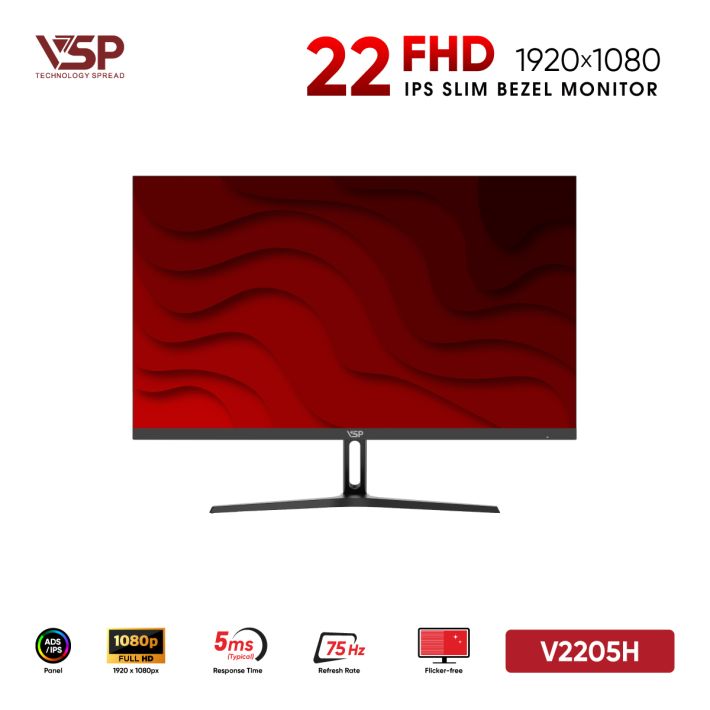 Màn hình LED VSP V2205H (22inch / IPS / FHD / 75Hz / 5ms 
