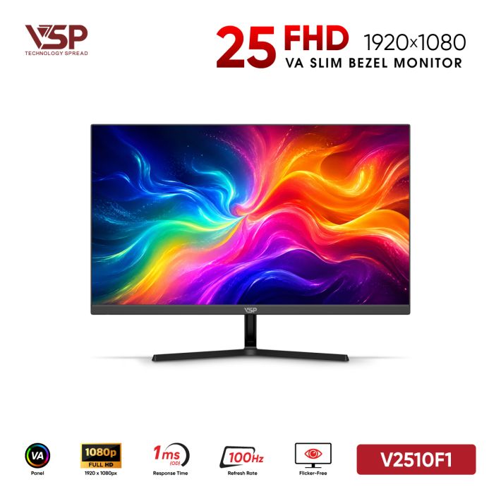 Màn Hình VSP V2510F1 (25inch / VA / FHD / 100Hz / 1ms)