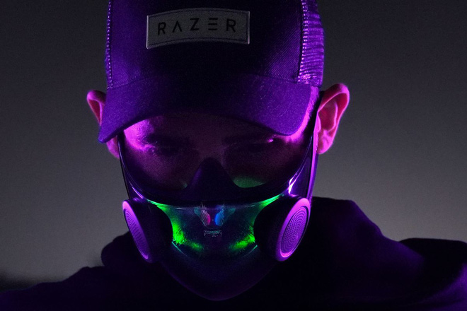 [CES 2021] Razer giới thiệu chiếc khẩu trang N95 siêu ngầu với đèn LED RGB, lọc virus Covid-19