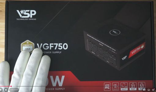 Review bộ nguồn VSP model VGF750 SFX 750W ATX3.1/PCIe5.1 - chuẩn cybenetics