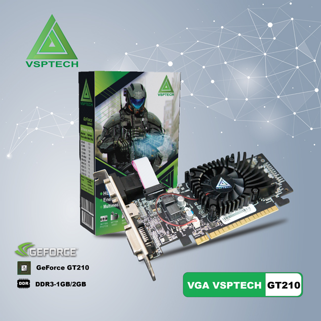 VGA GeForce GT210 (VSP GT210-2GD3 64 bit LP)