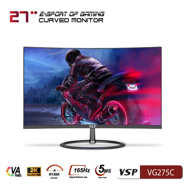 Màn hình Cong VSP 27inch 2K eSport Gaming VG275C