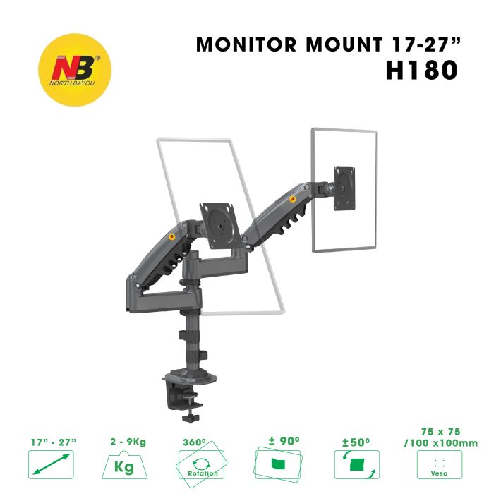 GIÁ TREO MÀN HÌNH MÁY TÍNH NORTH BAYOU NB-H180