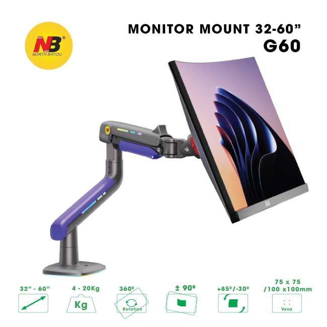 GIÁ TREO MÀN HÌNH MÁY TÍNH NORTH BAYOU NB-G60
