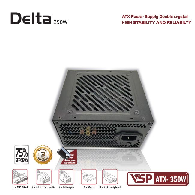 Bộ nguồn VSP DeltaATX- 350W