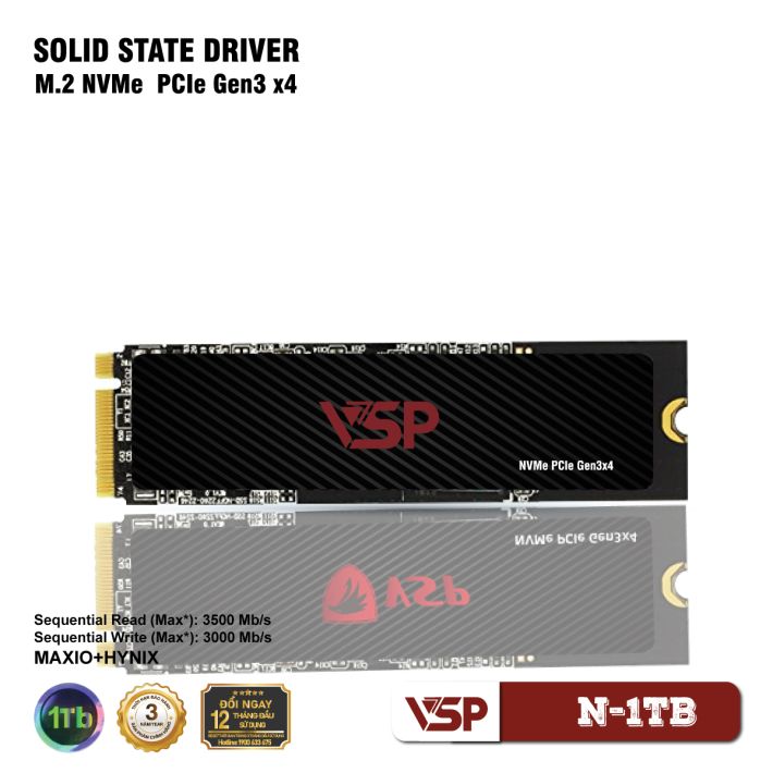 Ổ Cứng SSD VSP NVMe - PCIe ReV3  N-1TB