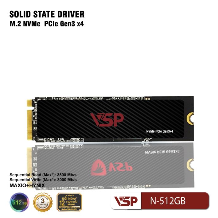 Ổ Cứng SSD VSP NVMe - PCIe ReV3  N-512GB