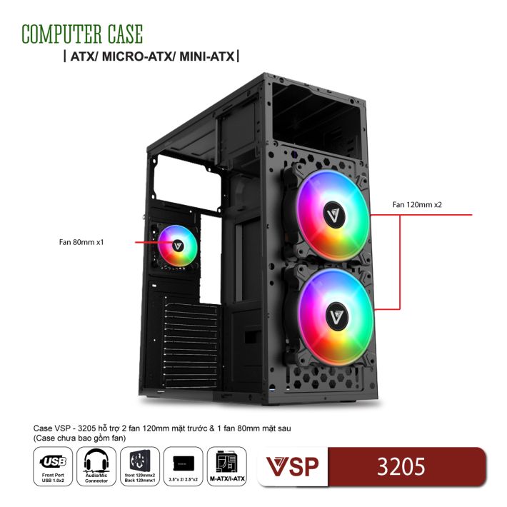 Vỏ Case Máy Tính Văn Phòng VSP 3205