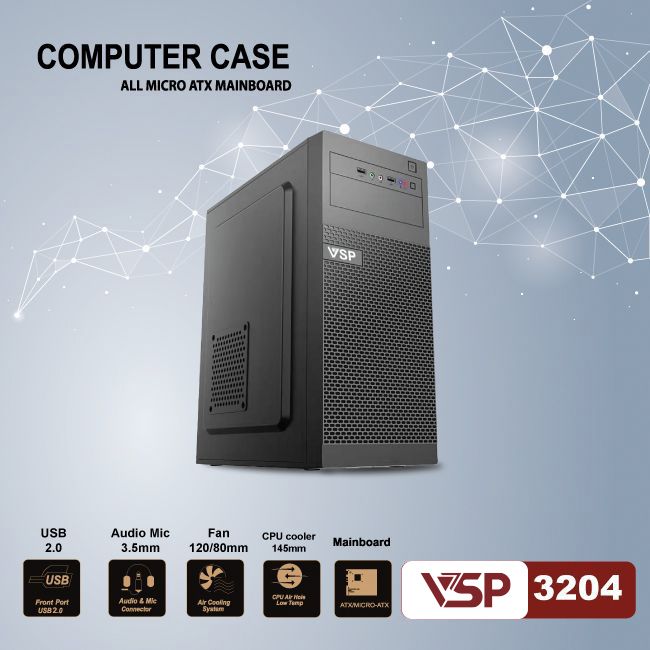 Vỏ Case Máy Tính Văn Phòng VSP 3204