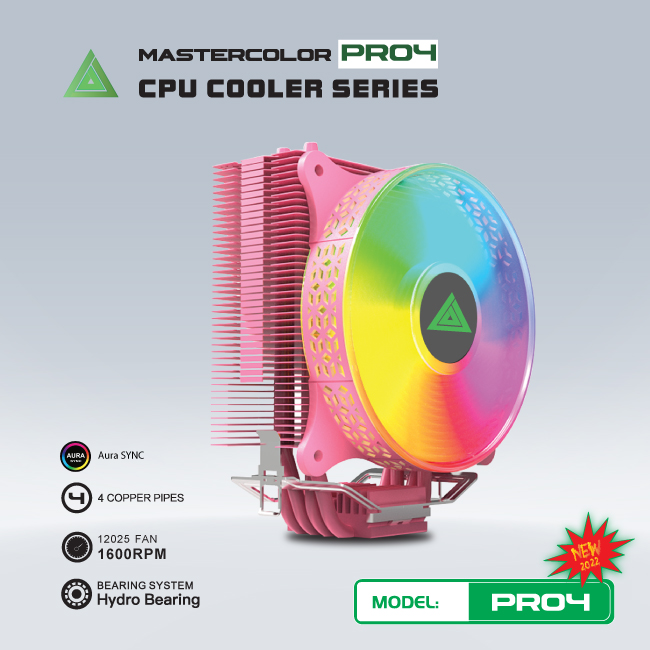 Fan CPU VSPTECH PRO4 -PINK(HỒNG)