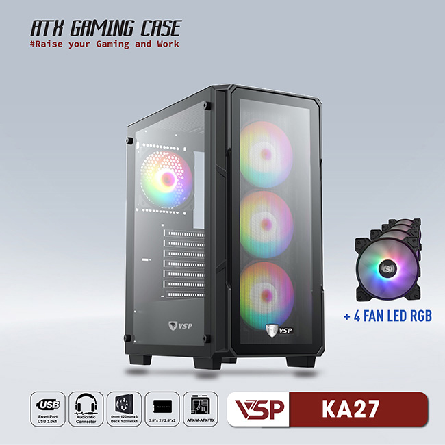 Case Gaming VSPTECH KA27 - Black