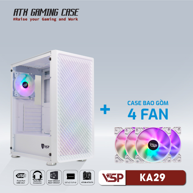 Case Gaming VSPTECH KA29 - White