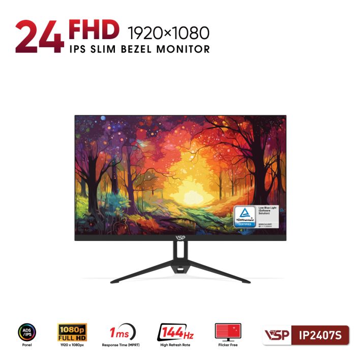 Màn Hình VSP IP2407S (24 Inch / FHD / IPS / 144Hz / 1ms)
