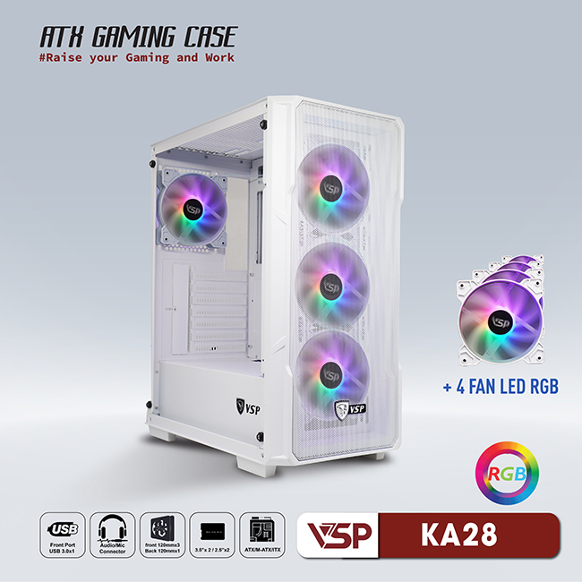 Case Gaming VSPTECH KA28 - White