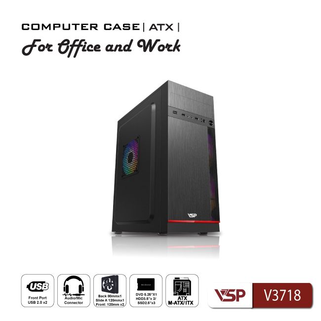 Case Văn Phòng ATX VSP V3718