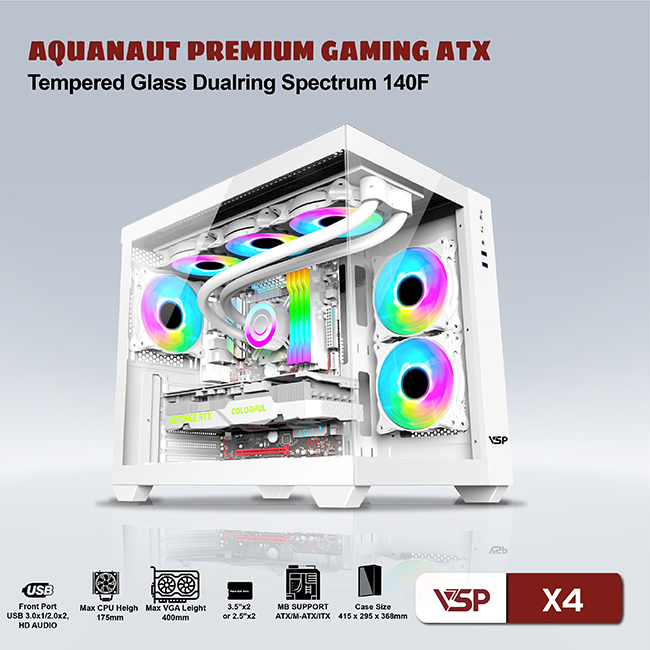 Case gaming Aquanaut X4 - White