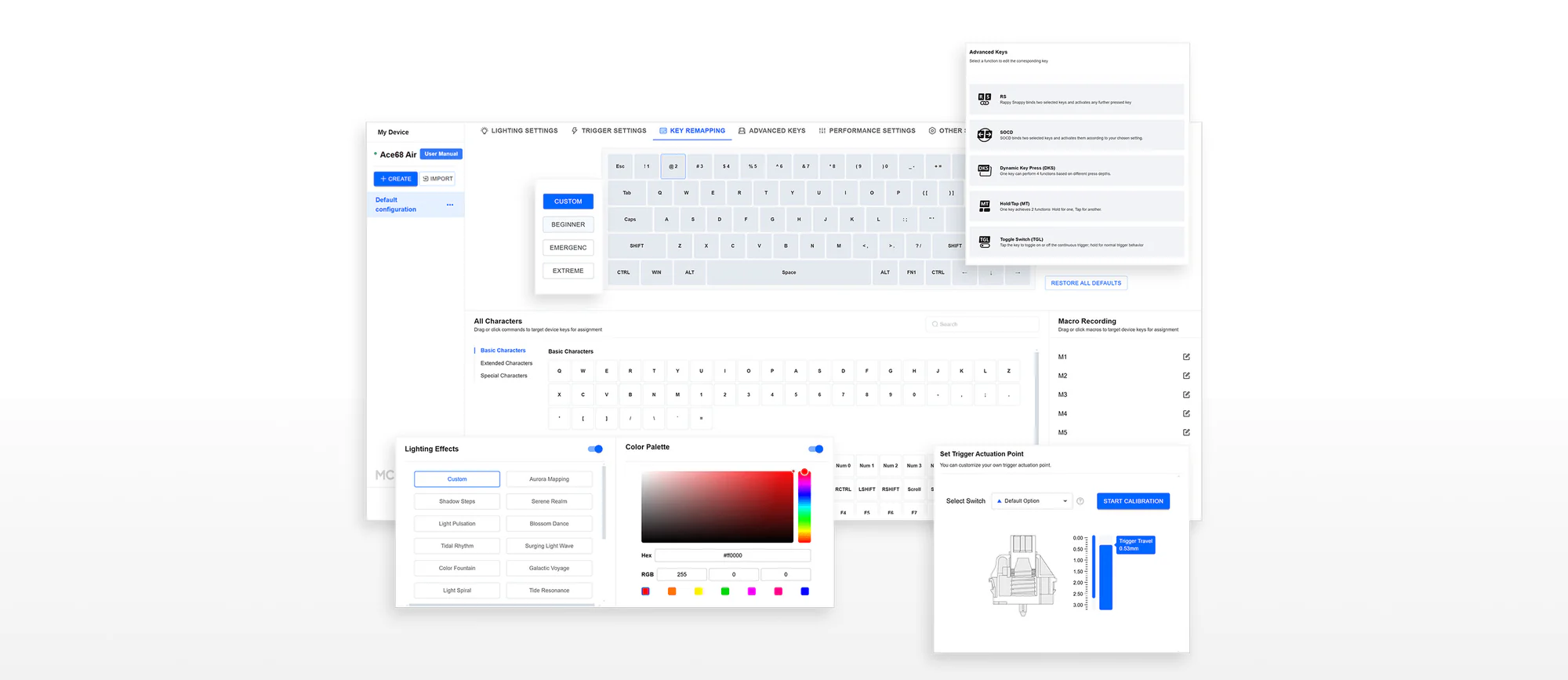 M HUB Software Interface