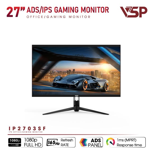 Màn hình VSP Gaming IP2703SF (27inch / FHD / 165Hz / 1ms / Freesync)