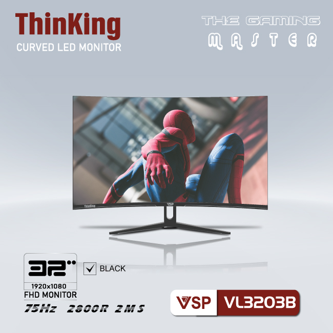 Màn hình cong 32inch VSP ThinKing Master Gaming VL32(CM3203B)