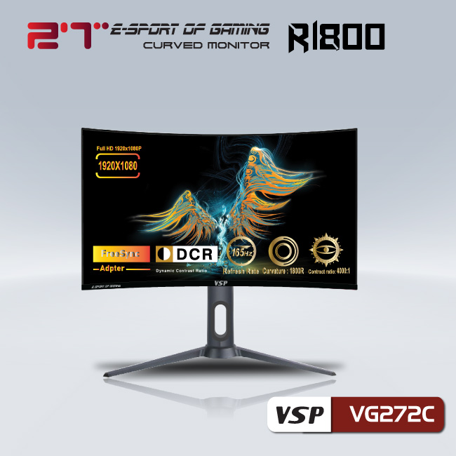 Màn hình cong VSP 27inch ESport Gaming VG272C