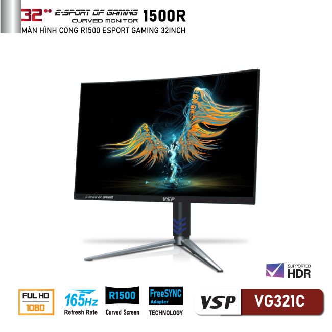Màn hình cong VSP FHD 32inch ESport Gaming VG321C