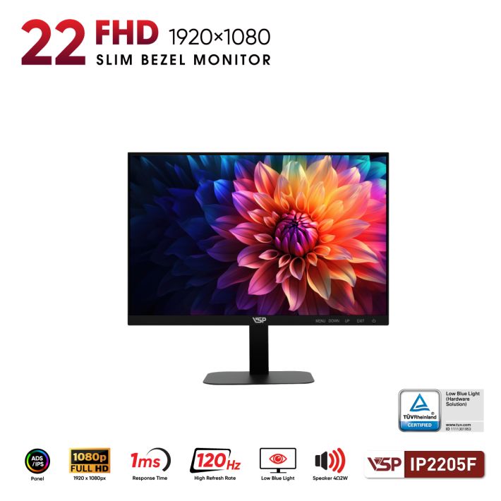 Màn Hình VSP IP2205F (21.45inch / FHD / 120Hz / 1ms) Ver2025