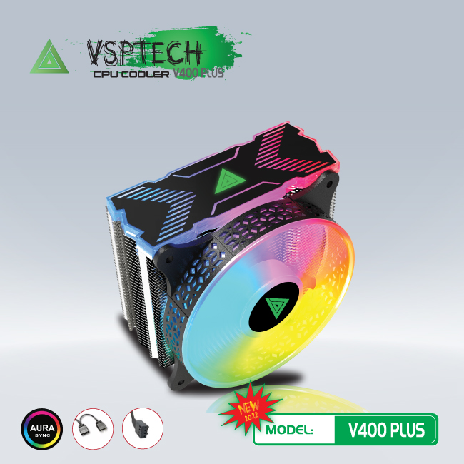 Tản nhiệt khí CPU VSPTECH V400 PLUS