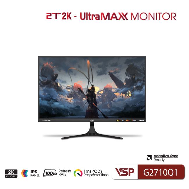 Màn Hình VSP G2710Q1 - 27 inch - 2K - IPS - 100Hz - FreeSync