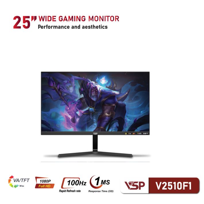 Màn Hình VSP V2510F1 (25inch / VA / FHD / 100Hz / 1ms)