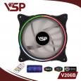 Combo bộ 3 Fan led RGB 2 mặt VSP V206B +Hub + Remote