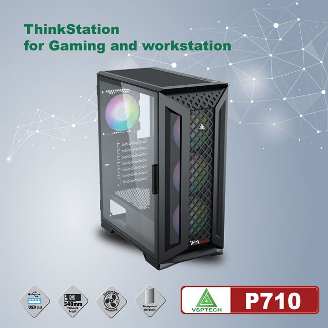 VỎ CASE MÁY TÍNH VSPTECH THINKSTATION P710 FOR GAMING AND WORKSTATION