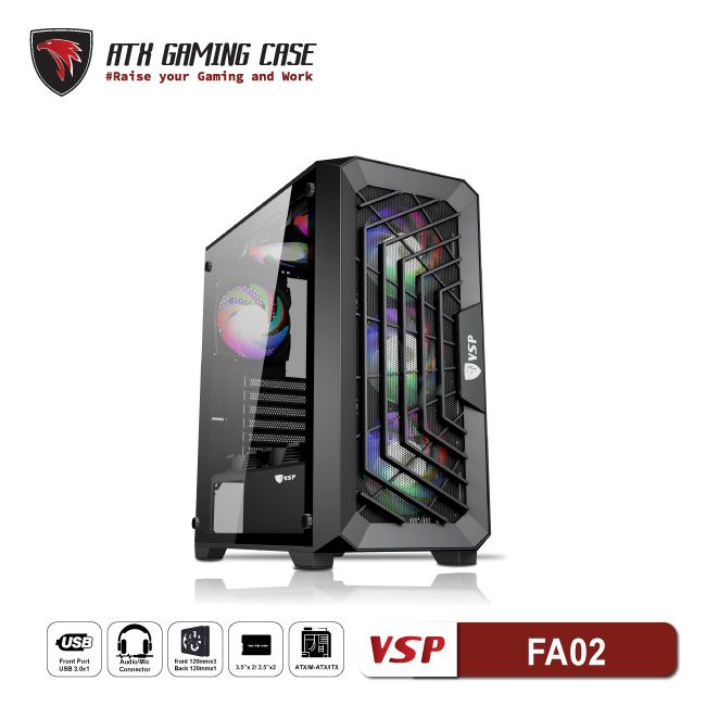 VỎ CASE MÁY TÍNH VSP GAMING FA02