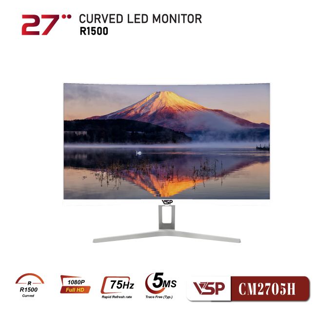 Màn hình cong VSP Thinking 27inch - CM2705H - Trắng