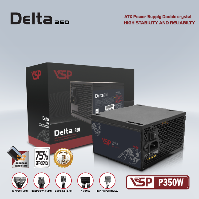 Bộ nguồn VSP Delta P350W