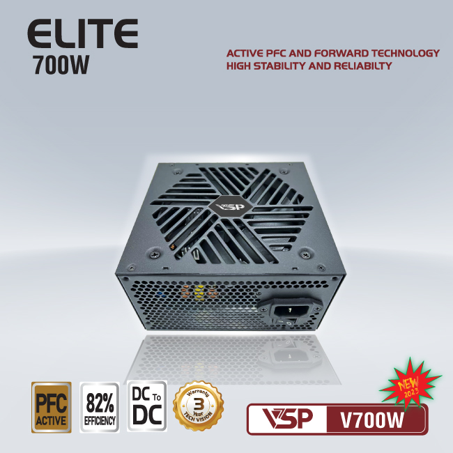 Bộ nguồn VSP Elite Active PFC V700W Dc to DC